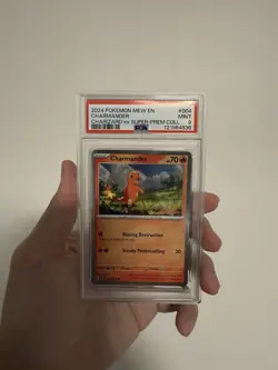 Pokemon TCG Charmander 004/165 Super Premium Collection Cosmos Holo Promo PSA 9 - Image 1