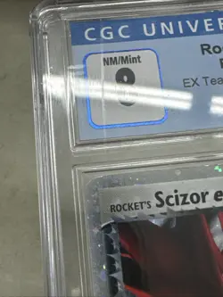 2004 Pokemon Rocket's Scizor EX 101/109 EX Team Rocket Returns CGC 8 - Image 3