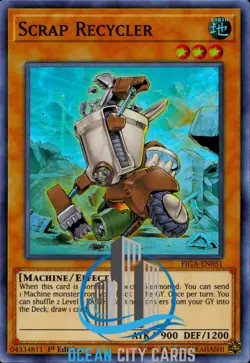 Yugioh Scrap Recycler FIGA-EN051 1st Ed Super Rare 1st ed American Print - Image 1