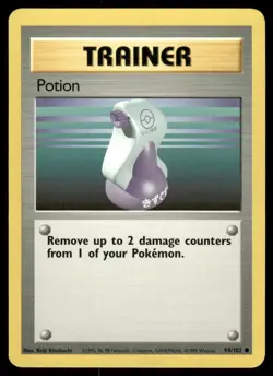 Pokemon Cards Potion 94/102 UNLIMITED Base Set WOTC Common NM - Image 1