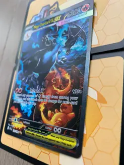 Pokemon Mega Charizard X EX 125/094 Damaged (Read description) - Image 2