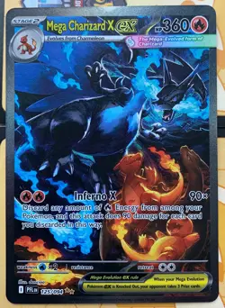 Pokemon Mega Charizard X EX 125/094 Damaged (Read description) - Image 4