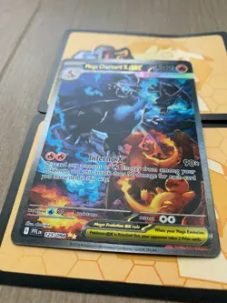 Pokemon Mega Charizard X EX 125/094 Damaged (Read description) - Image 5