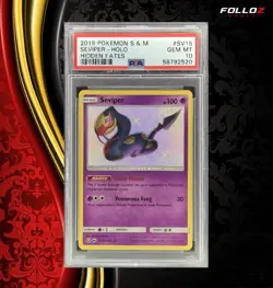 CARTA POKEMON SEVIPER SHINING HIDDEN FATES SV15/SV94 ENG PSA 10 GRADATA TCG CARD - Image 1
