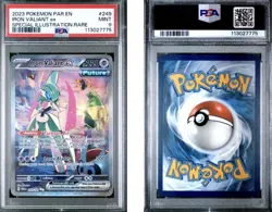 Pokemon 2023 Paradox Rift Iron Valiant ex 249/182 Holo SIR EN PSA 9 - Image 3