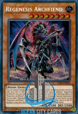 Yugioh Regenesis Archfiend alin-en016 1st Edition Secret Rare - Image 1