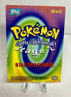 Dragonair E11 of 12 - Blue Logo - HOLO - TOPPS POKEMON CARD - MP/LP - Image 5