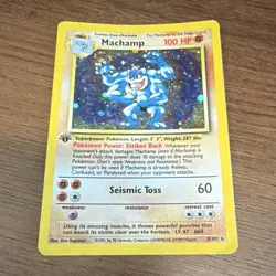 Pokemon TCG Machamp 8/102 Deck Exclusives Holo Rare 1st Ed English 100HP - Image 1