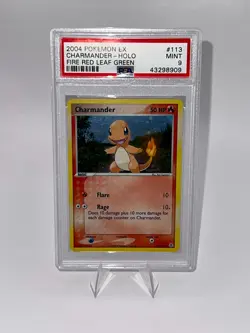 Charmander Holo FireRed LeafGreen PSA 9 Swirl Pokemon EX Era - Image 1