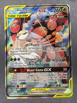 Pheromosa & Buzzwole GX 192/214 Alternate Full Art - Pokemon TCG Unbroken bonds - Image 1