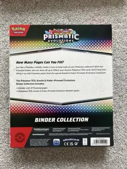 Pokemon TCG Scarlet & Violet Prismatic Evolutions Binder Collection New & Sealed - Image 2