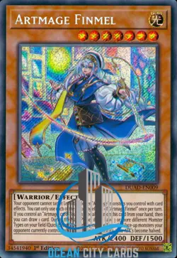 Yugioh Artmage Finmel DUAD-EN009 Secret Rare 1st Edition - Image 3