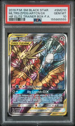 Mltrs/Zpds/Artcn.Gx SM210 Pokemon Sm Black Star Promo - PSA GEM MT 10 - Image 1