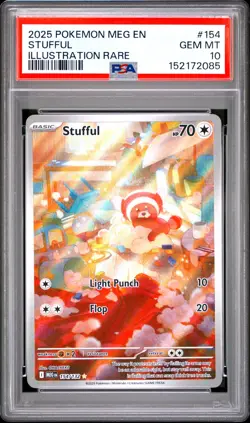 Stufful 154 Pokemon Meg En-Mega Evolution - PSA GEM MT 10 - Image 1