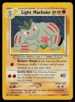 Light Machoke 49/105 Uncommon Neo Destiny Pokemon Unlimited Near Mint - Image 1