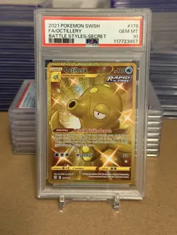 Pokemon Octillery 178 Battle Styles PSA 10 GEM MINT - Image 1