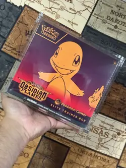 POKEMON CENTER Obsidian Flames PC Elite Trainer Box ETB SEALED/ W/ Acrylic MINT - Image 1