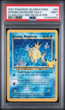 Shining Magikarp - Pokemon Celebrations #66 PSA 9.0 - Image 1