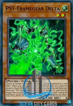 Yugioh PSY-Frame-gear Delta Super Rare OP25-EN005 - Image 3
