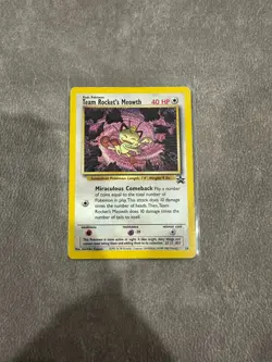 Pokemon - Team Rocket's Meowth - WoTC Promo - MP - Image 1