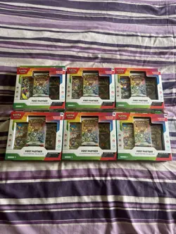 x6 Pokemon First Partner Illustration Collection - Series 1 - Image 1