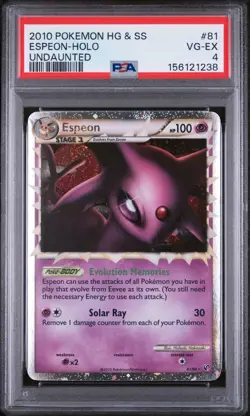 Espeon - Pokemon Undaunted #81 PSA 4.0 - Image 1
