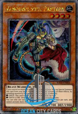 Yugioh Vanquish Soul Pantera RA04-EN044 Quarter Century Rare 1st Edition - Image 1