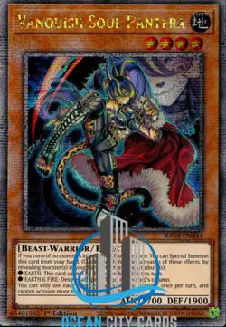 Yugioh Vanquish Soul Pantera RA04-EN044 Quarter Century Rare 1st Edition - Image 5