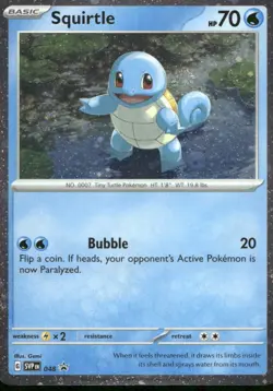 Squirtle (Cosmos Holo) 048 Holo Promo Scarlet & Violet Promo Pokemon Near Mint - Image 1