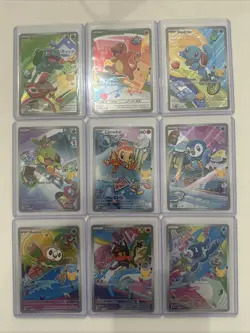 Pokemon 2026 First Partner Series 1 Illustration Collection Full Set 9 Promo -R - Image 1