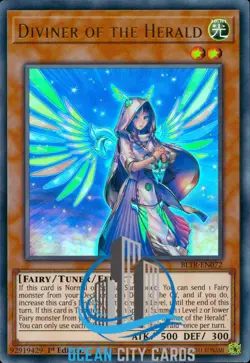 Yugioh Diviner of the Herald BLTR-EN072 Ultra Rare 1st Edition - Image 1