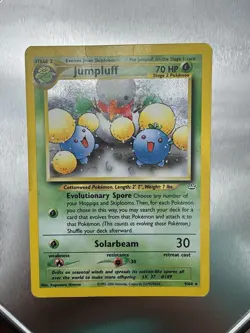 Pokemon Jumpluff 09/64 Neo Revelation Holo Rare Stage 2 English LP TO MORE MP - Image 1