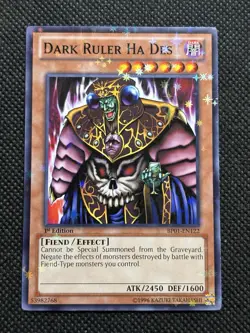 YuGiOh! - Dark Ruler Ha Des BP01-EN122 Starfoil Rare 1st Edition LP Battle Pack - Image 1