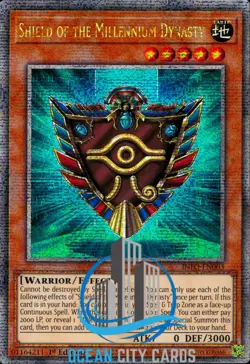 Yugioh Shield of the Millennium Dynasty INFO-EN003 Quarter Century Rare 1st Ed - Image 1