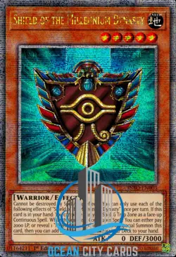 Yugioh Shield of the Millennium Dynasty INFO-EN003 Quarter Century Rare 1st Ed - Image 3