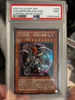 2003 Yu-Gi-Oh Chaos Emperor Dragon Envoy of The End Controller of Chaos PSA 9 - Image 1