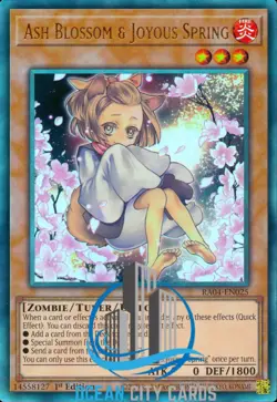 Yugioh RA04-EN025 Ash Blossom & Joyous Spring Alt Art Ultimate Rare - Image 3