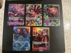 Japanese One Piece card lots (5 cards) - Image 1