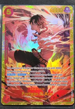 One Piece OP16 The Time of Battle Portgas D Ace ALT Leader Red Deck - CHK IT OUT - Image 2