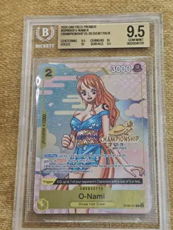 2025 One Piece Promos #OP06101 O-Nami Championships 25-26 Event Pack BGS 9.5 - Image 1