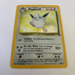 Pokemon Card Wigglytuff Holo Jungle 16/64 WOTC 1999 Vintage Rare LP - Image 3