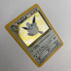 Pokemon Card Wigglytuff Holo Jungle 16/64 WOTC 1999 Vintage Rare LP - Image 4