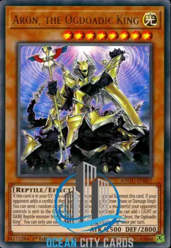 Yugioh Aron, The Ogdoadic King ANGU-EN007 Ultra Rare 1st Edition - Image 1