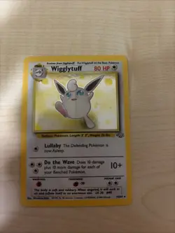 1999 Pokemon Jungle Wigglytuff Holo 16/64 WOTC LP Vintage - Image 1