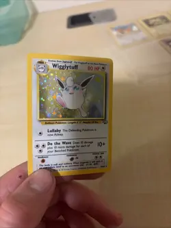 1999 Pokemon Jungle Wigglytuff Holo 16/64 WOTC LP Vintage - Image 3