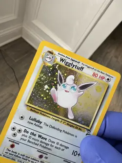 Pokemon TCG Wigglytuff Jungle 19/130 Holo Unlimited Holo Rare LP Swirl - Image 3
