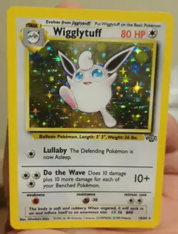 Wigglytuff 16/64 Holo Jungle Set LP+ Pokemon Card WOTC Vintage - Image 2