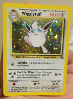 Wigglytuff 16/64 Holo Jungle Set LP+ Pokemon Card WOTC Vintage - Image 3