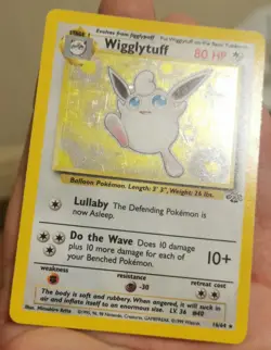 Wigglytuff 16/64 Holo Jungle Set LP+ Pokemon Card WOTC Vintage - Image 5