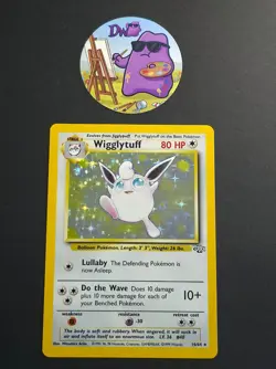 Pokemon TCG Wigglytuff 16/64 - English Jungle Holo Card NM/LP - Image 1